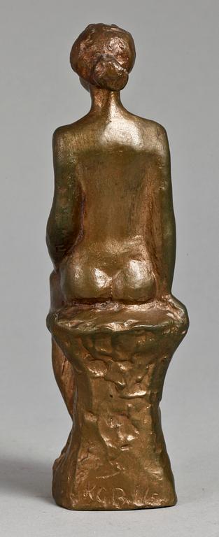 KG BEJEMARK, skulptur, brons, sign o numr 1/5.
