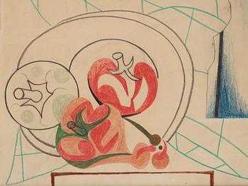 Françoise Gilot, "Etude pour tomates et poivrons".