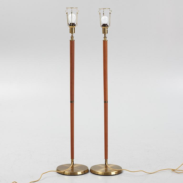 A pair of floor lamps by HW armatur, second half of the 20th century.