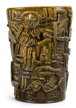 879. A Hertha Hillfon stoneware vase.