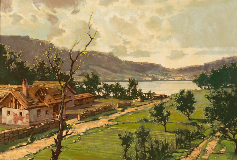 Jan Bohumil Pospísil, Sydländskt landskap.