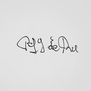 Peter de Ru, photograph signed on verso.