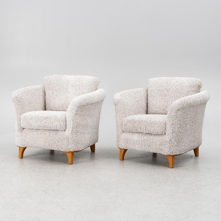 A pair of armchairs, Bröderna Andersson, later part of the 20th century.