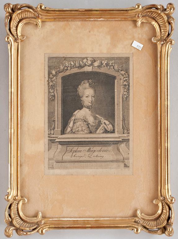 FREDRIK AKREL, gravyr, 1700-talets andra hälft.