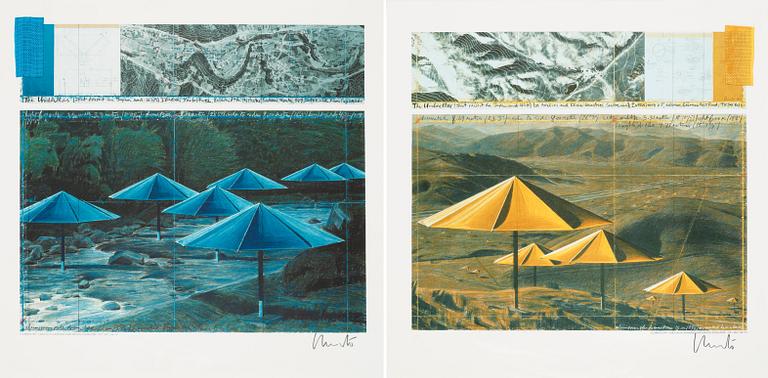 Christo & Jeanne-Claude, "The umbrellas (Joint project for Japan and USA)".