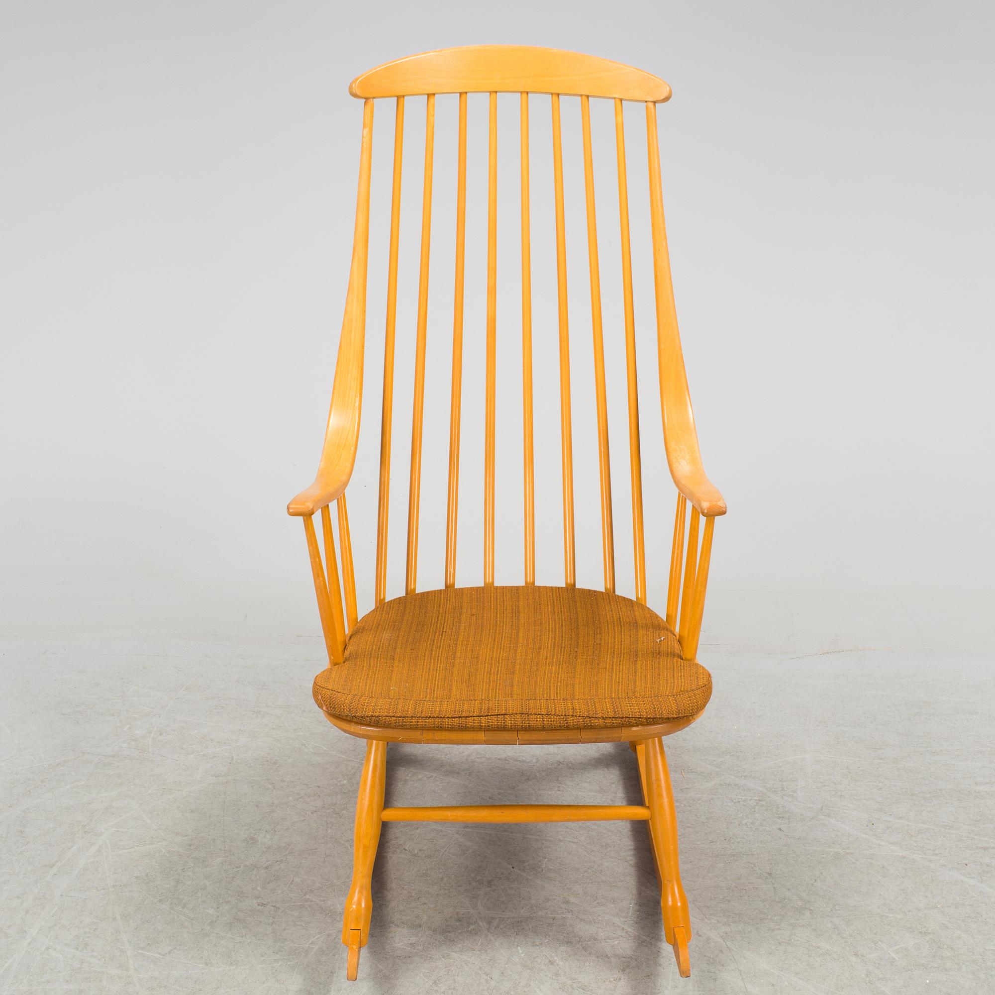 A rocking chair by Lena Larsson, Nesto, Nässjö stolfabrik.