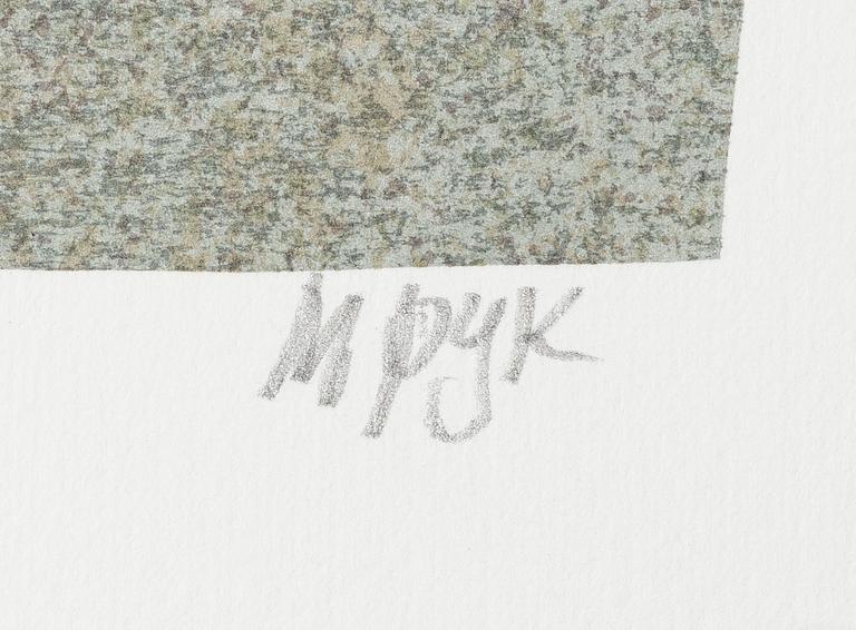 Madeleine Pyk, "Tusen dagar och en dröm", portfolio with 4 lithographs in colours and a book.