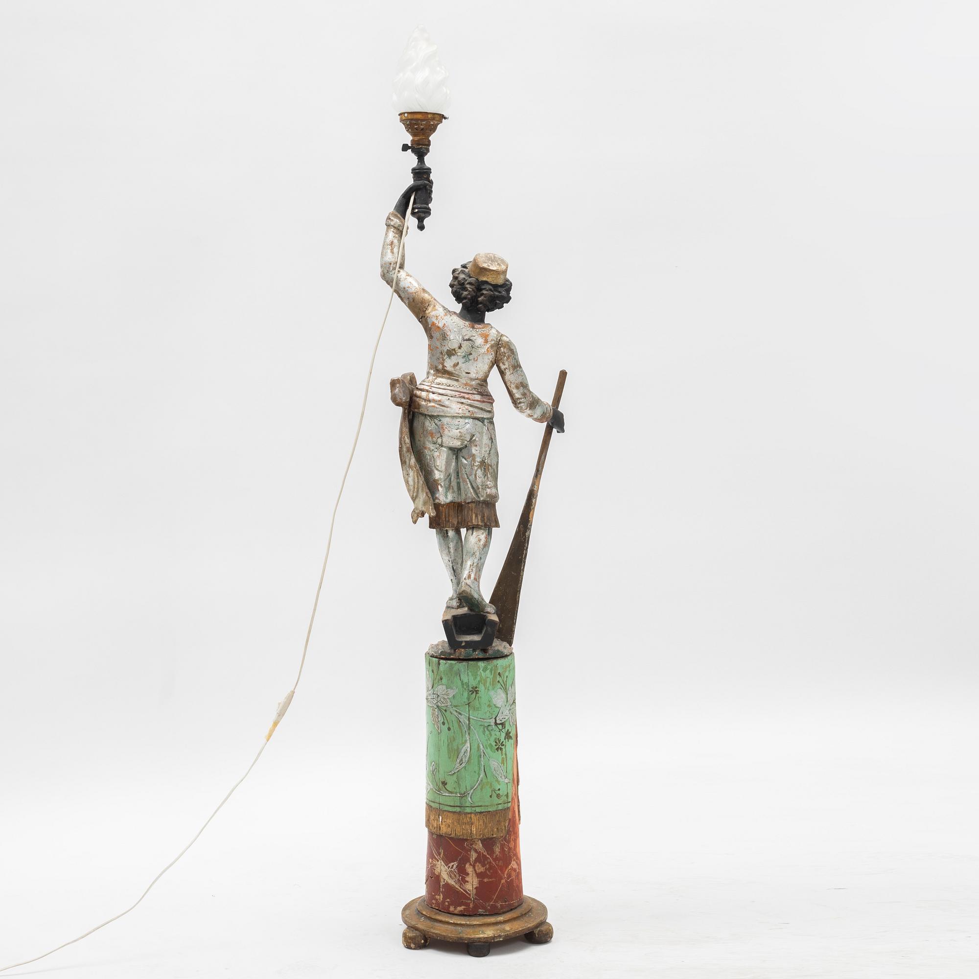 Golvlampa, omkring 1900.