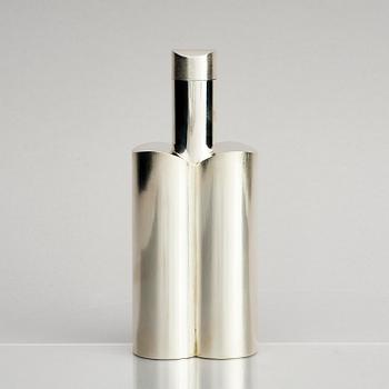 a sterling silver bottle with lid, Stockholm 2003.