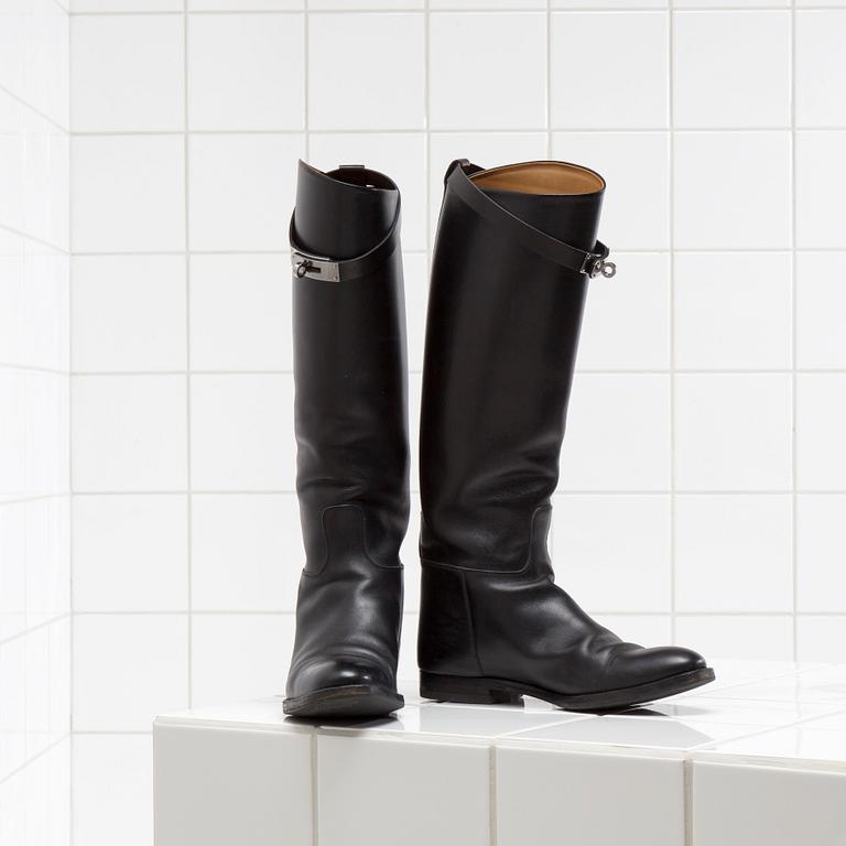 STÖVLAR, Hermès, "Jumping" storlek 37,5.