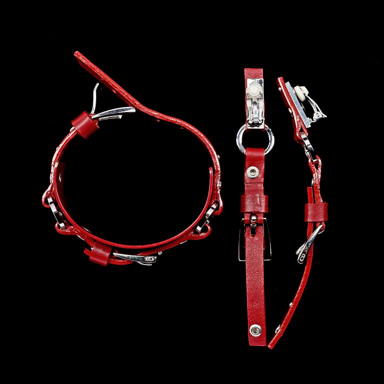 CHRISTIAN DIOR,  armband samt clips.