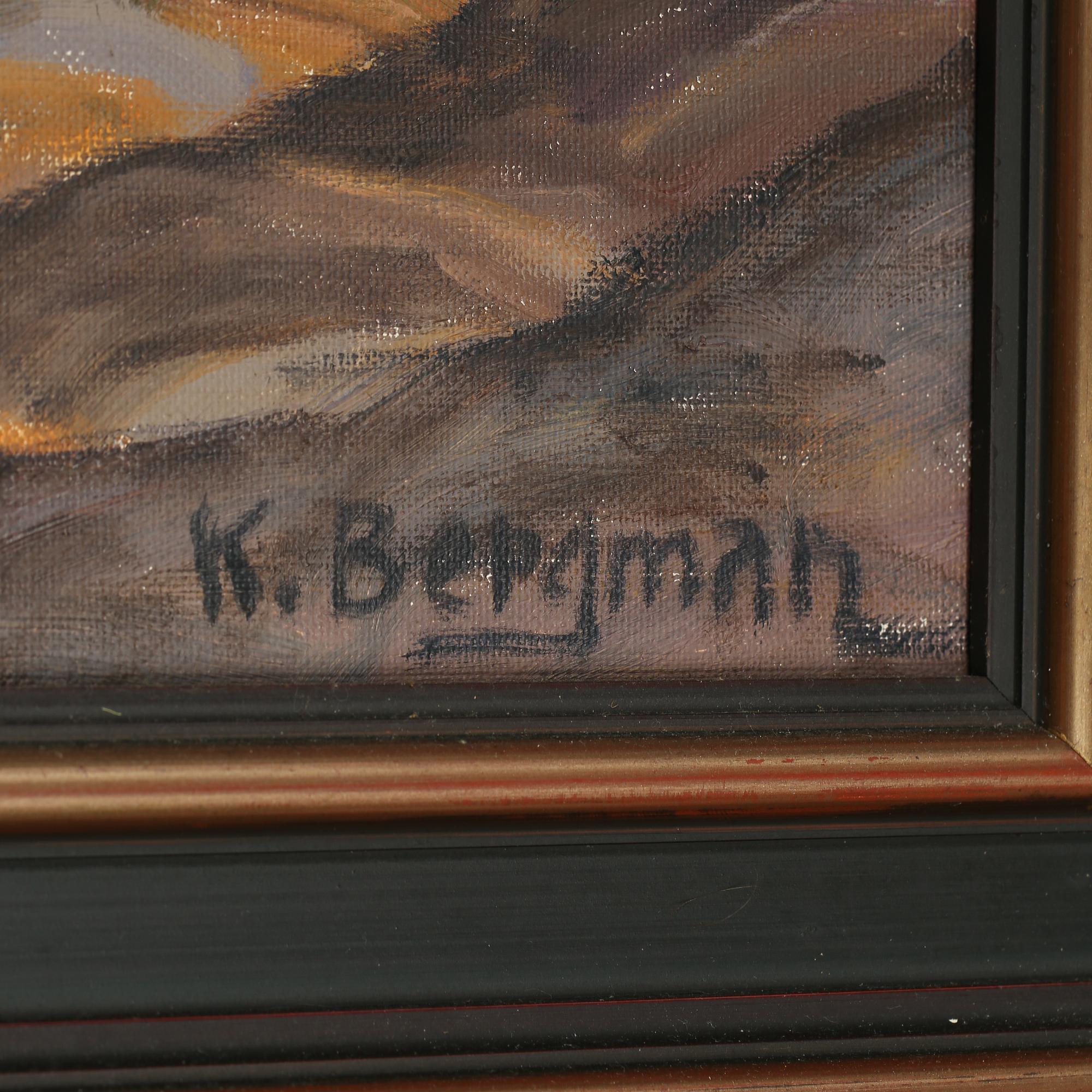 KARL BERGMAN, olja på duk, signerad.