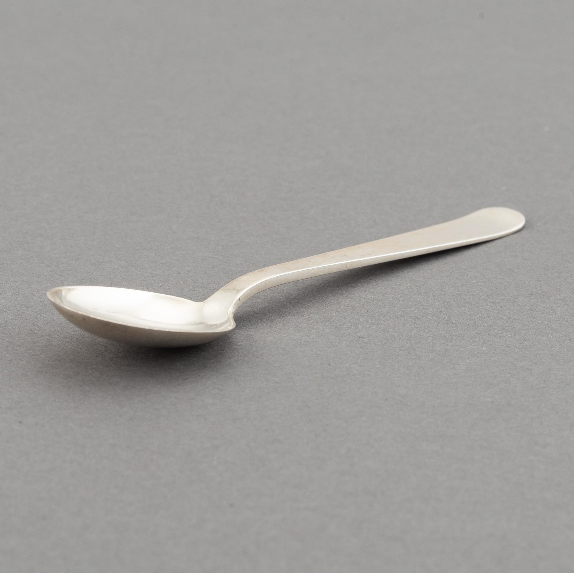 Wiwen Nilsson, a set of 10 silver coffee spoons, Lund, Sweden 1952-64.