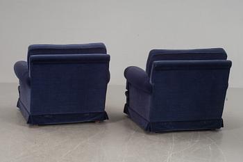 FÅTÖLJER, ett par, Dux. 1900-talets andra hälft.