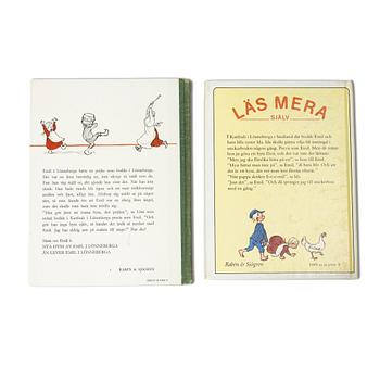 Astrid Lindgren, books, 2 pieces, signed by the author and illustrator Björn Berg.
