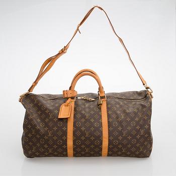 Louis Vuitton, Monogram 'Keepall 60 Bandoulière' weekendbag.