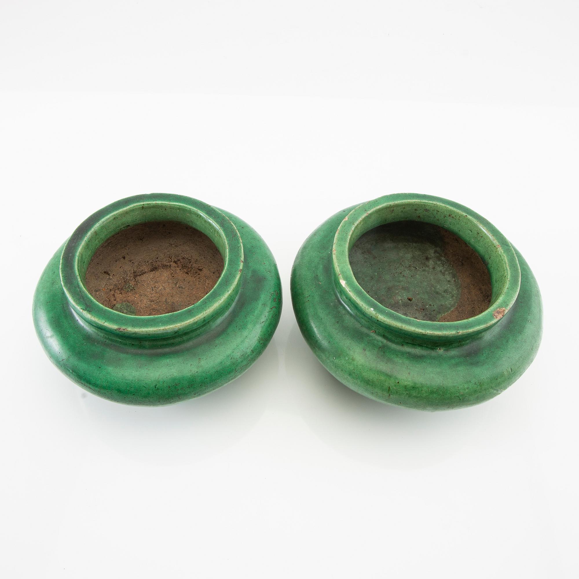 Incense burners 2 pcs Southern China, 19th century.