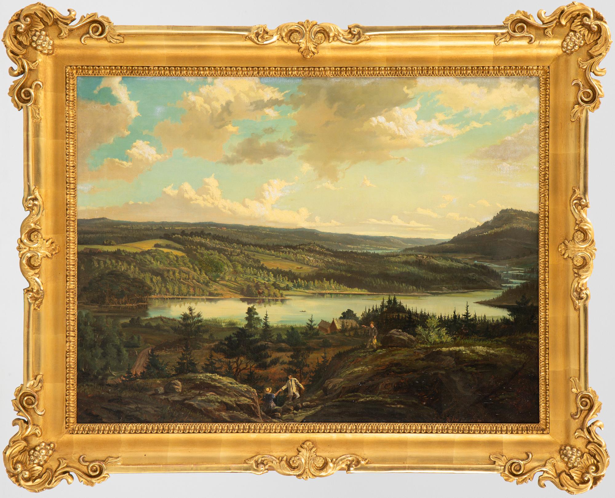 Knut Ekwall, olja på duk, signerad och daterad 1863.