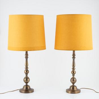 Einar Bäckström, a pair of table lamps, model 7204, Malmö, Sweden.