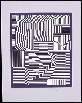 VICTOR VASARELY, mapp med 7 färgserigrafier, signerade o numrerade 131/250.