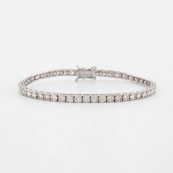 ARMBAND, med briljantslipade diamanter, totalt ca 6.00 ct.