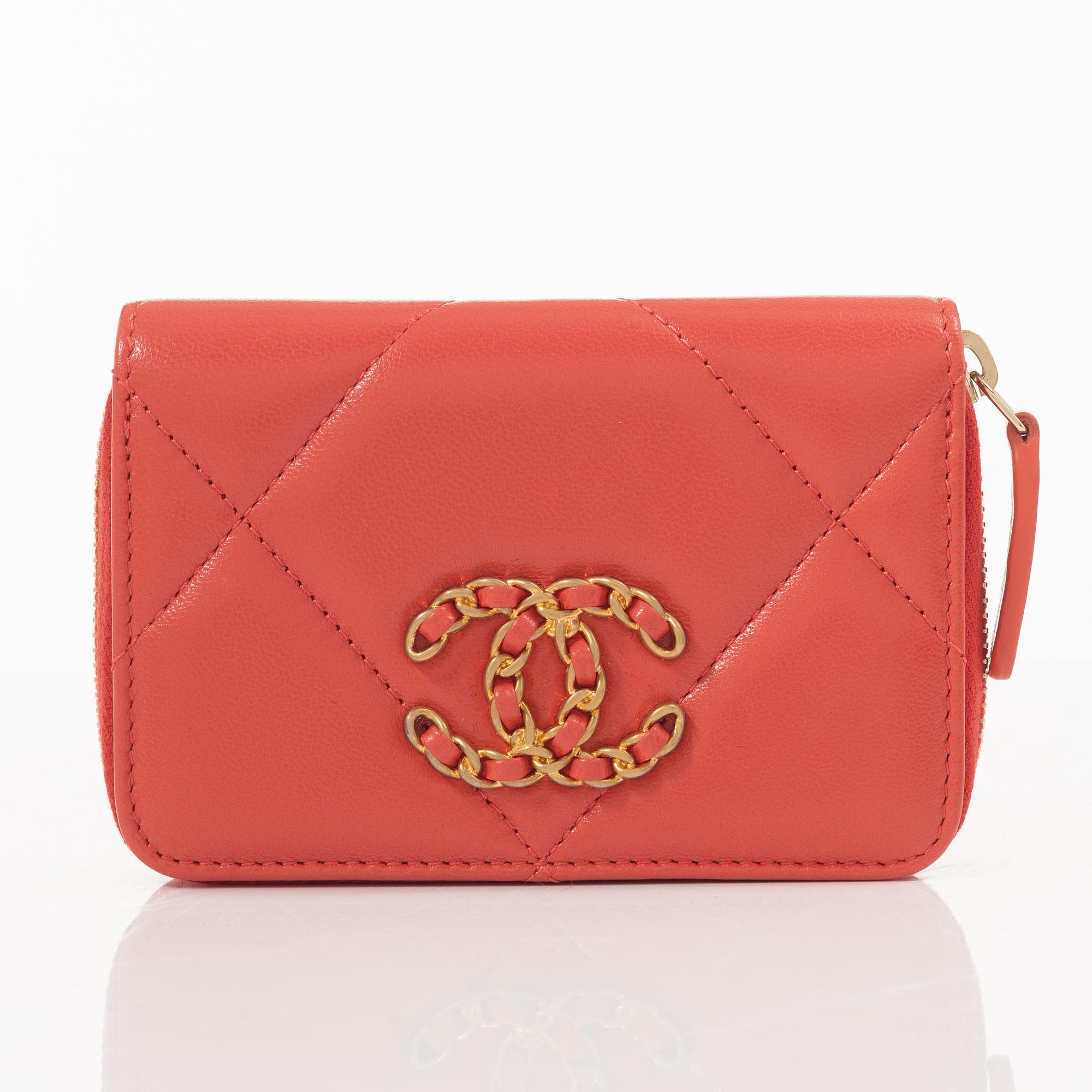 Chanel, plånbok, "19 Zip Card holder".