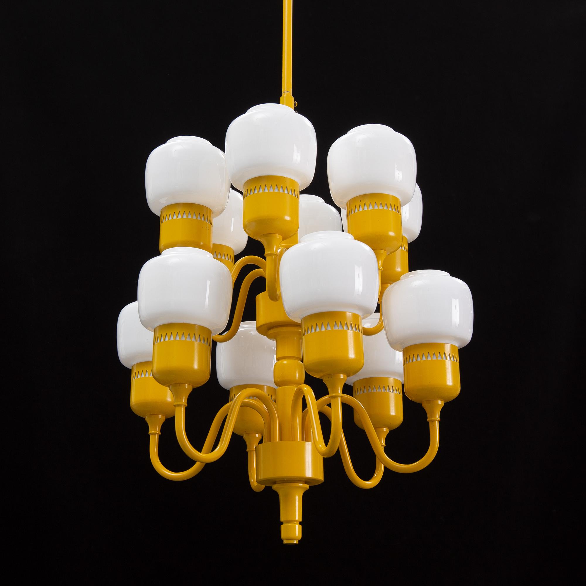 Hans-Agne Jakobsson, chandelier for eleven lights, Markaryd.