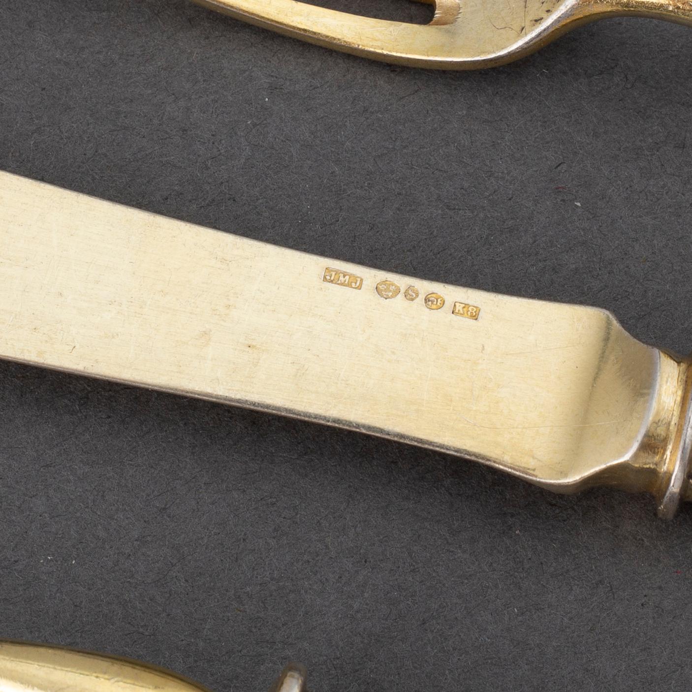 10+11 silver cutlery, Cg Hallberg Stockholm 1907, JM Johansson Göteborg 1936.