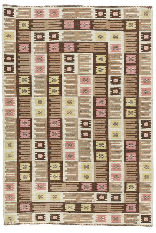 Märta Måås-Fjetterström, MATTA. "Nyponblomman". Rölakan. 303,5 x 205,5 cm. Signerad AB MMF.