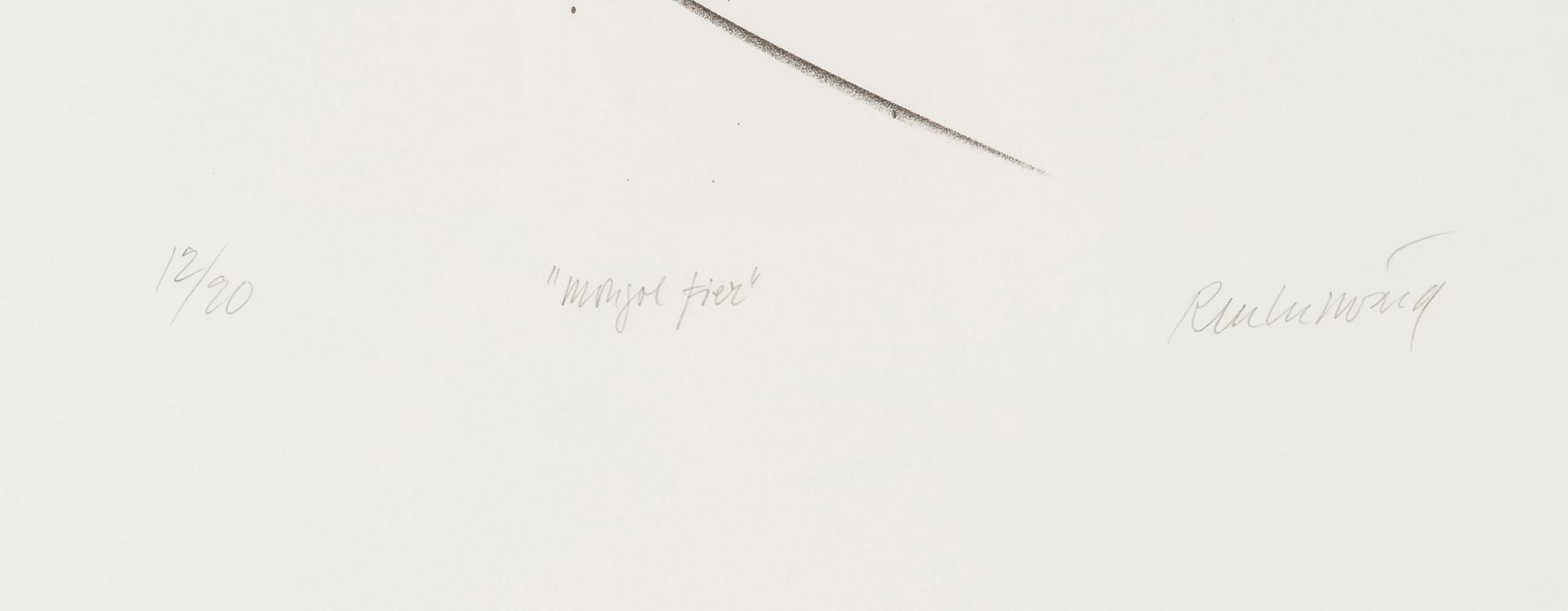 CARL FREDRIK REUTERSWÄRD, litografi, signerad och numrerad 12/20.