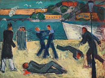 396. Einar Jolin, Fight scene.