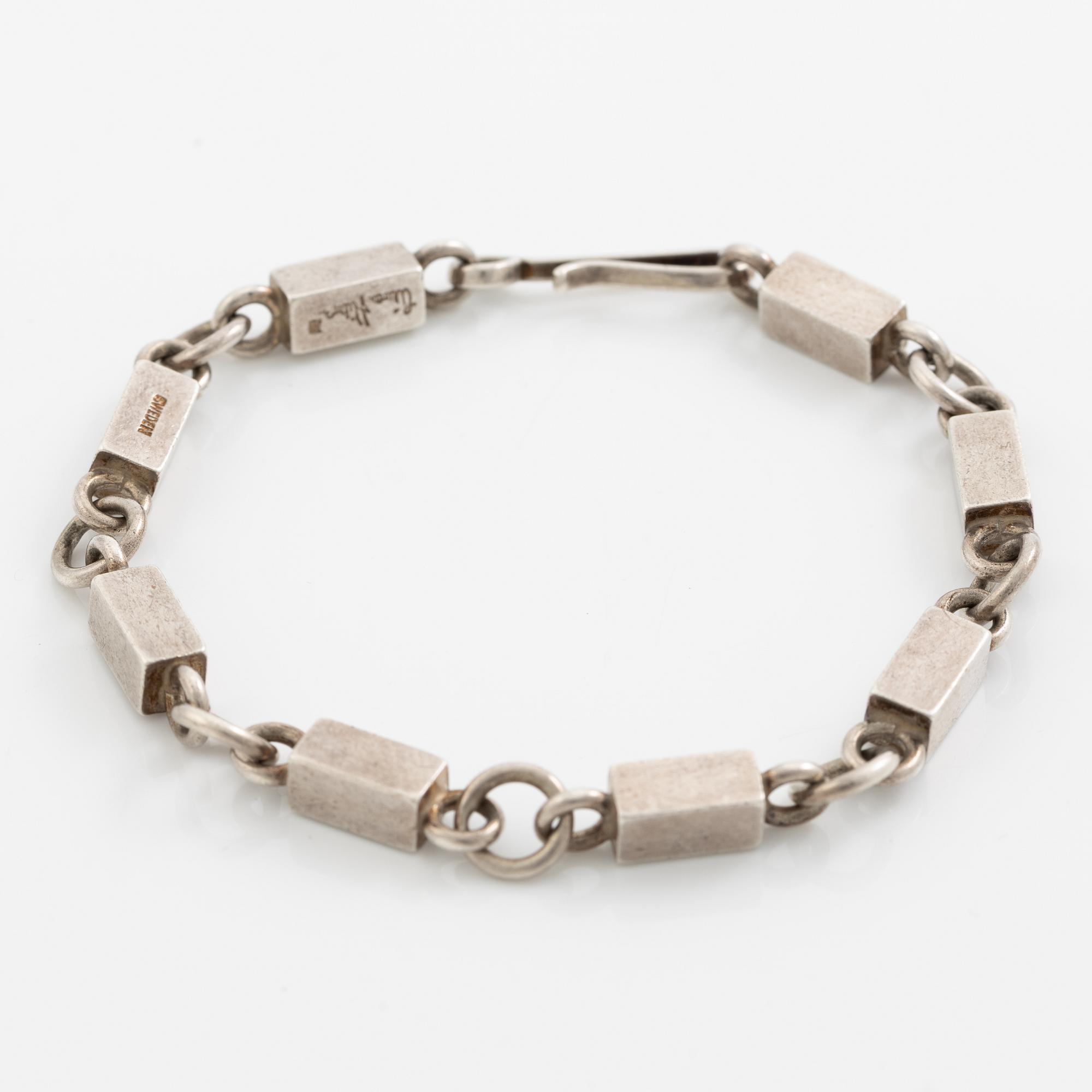 Wiwen Nilsson, bracelet, silver, stick links.