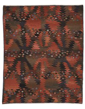 230. Barbro Nilsson, Matto, "Tånga brun original", tapestry weave, ca 306,5-310 x 249,5-251,5 cm, signed AB MMF BN.