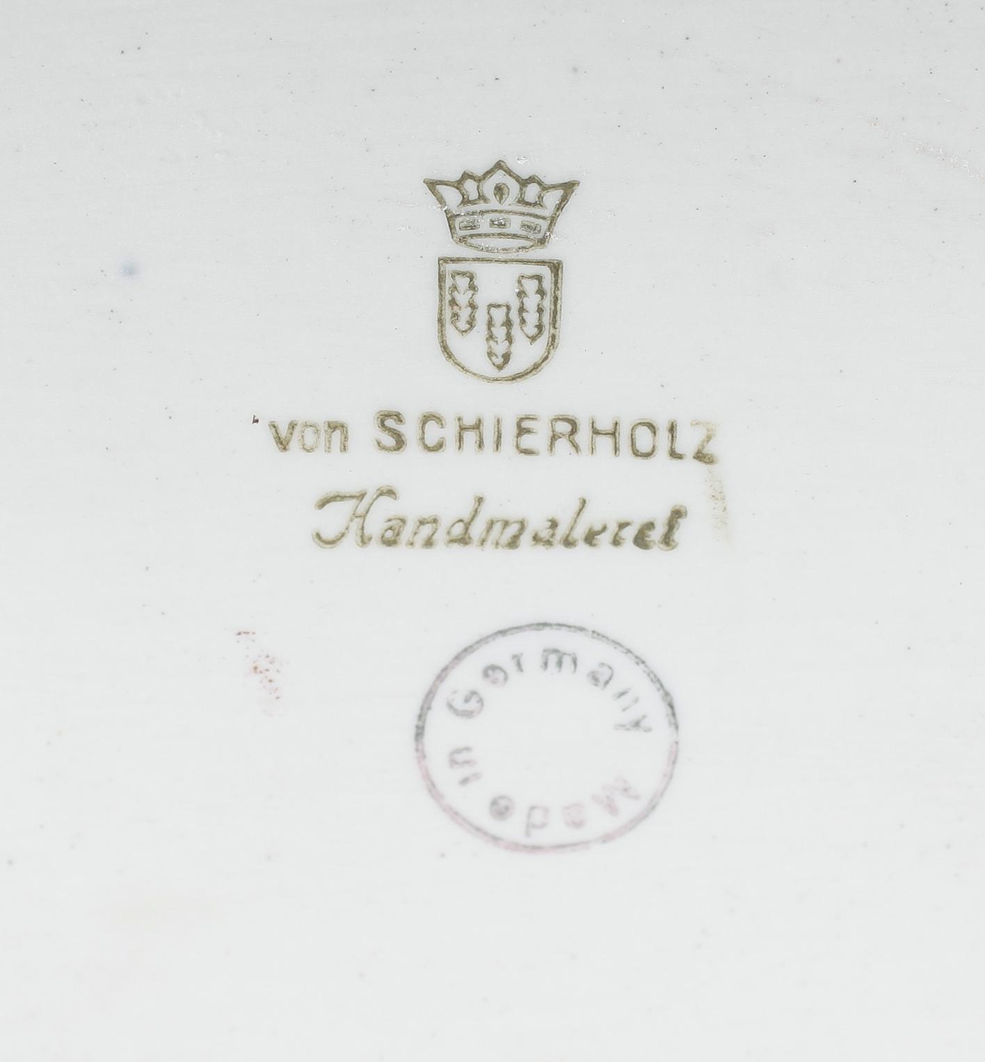JARDINJÄR, porslin, Schierholz, Tyskland, 1900-talets mitt.