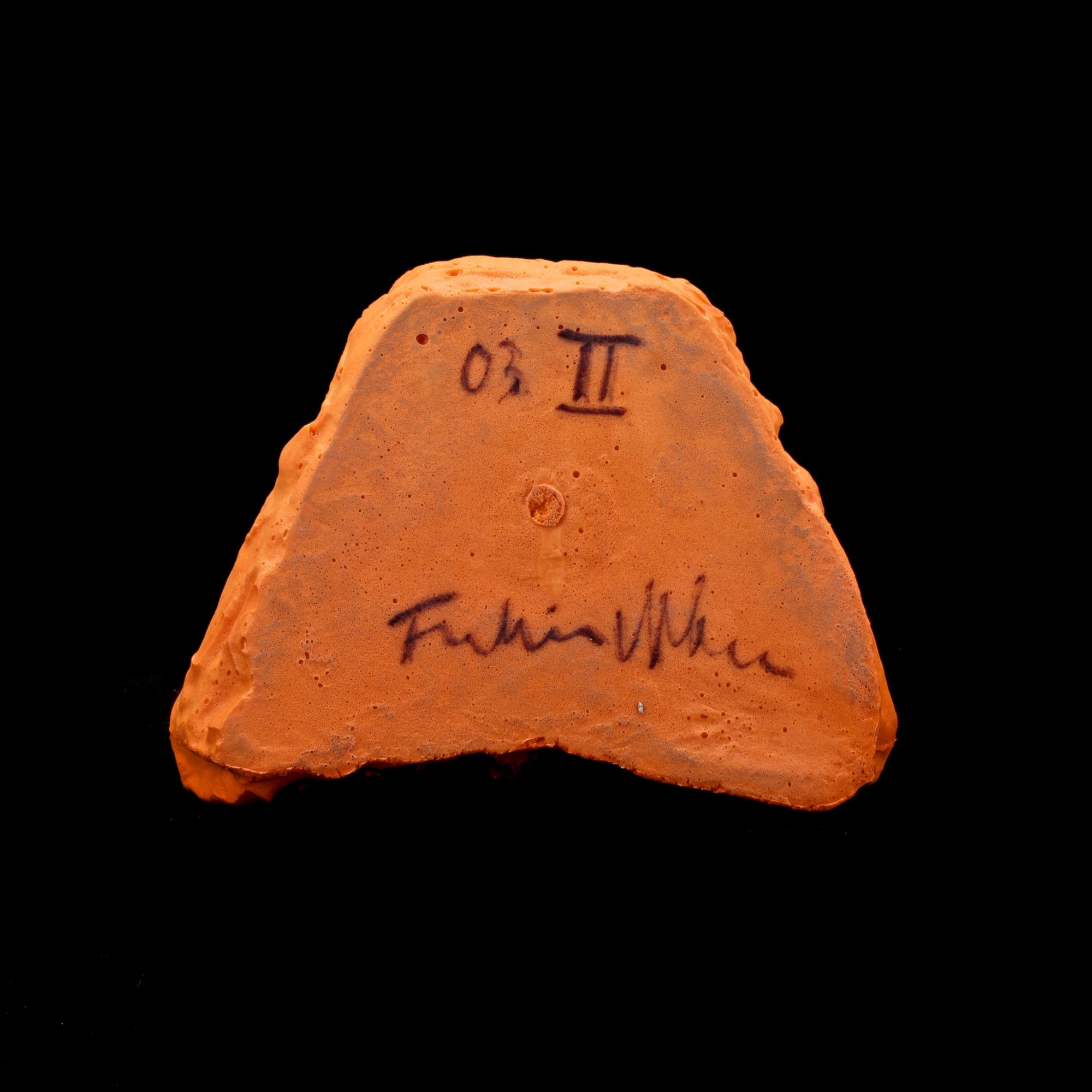 FREDRIK WRETMAN, skulptur, polyuretan, sign och dat 03 II.