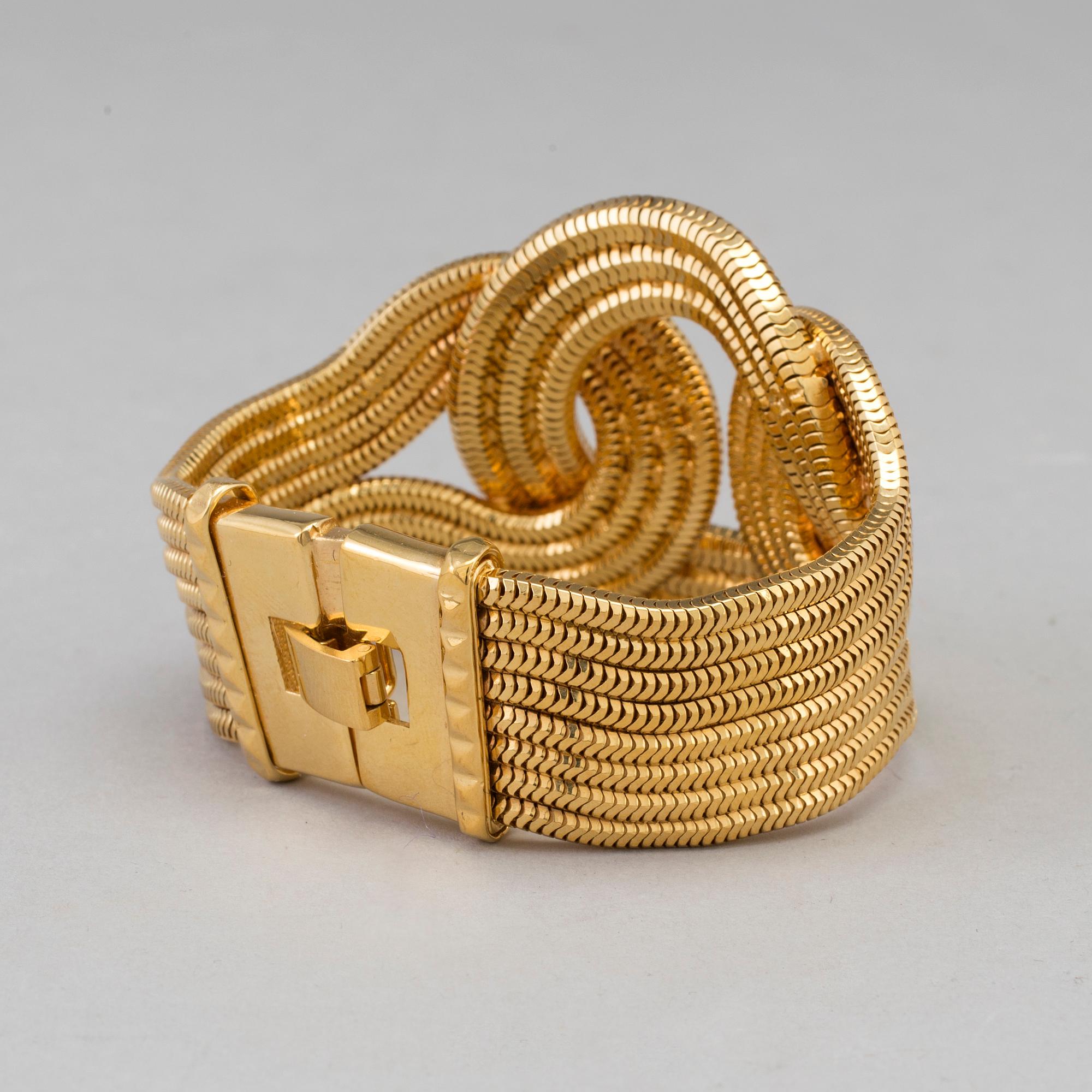 LARA BOHINC, armband, guldfärgad metall.