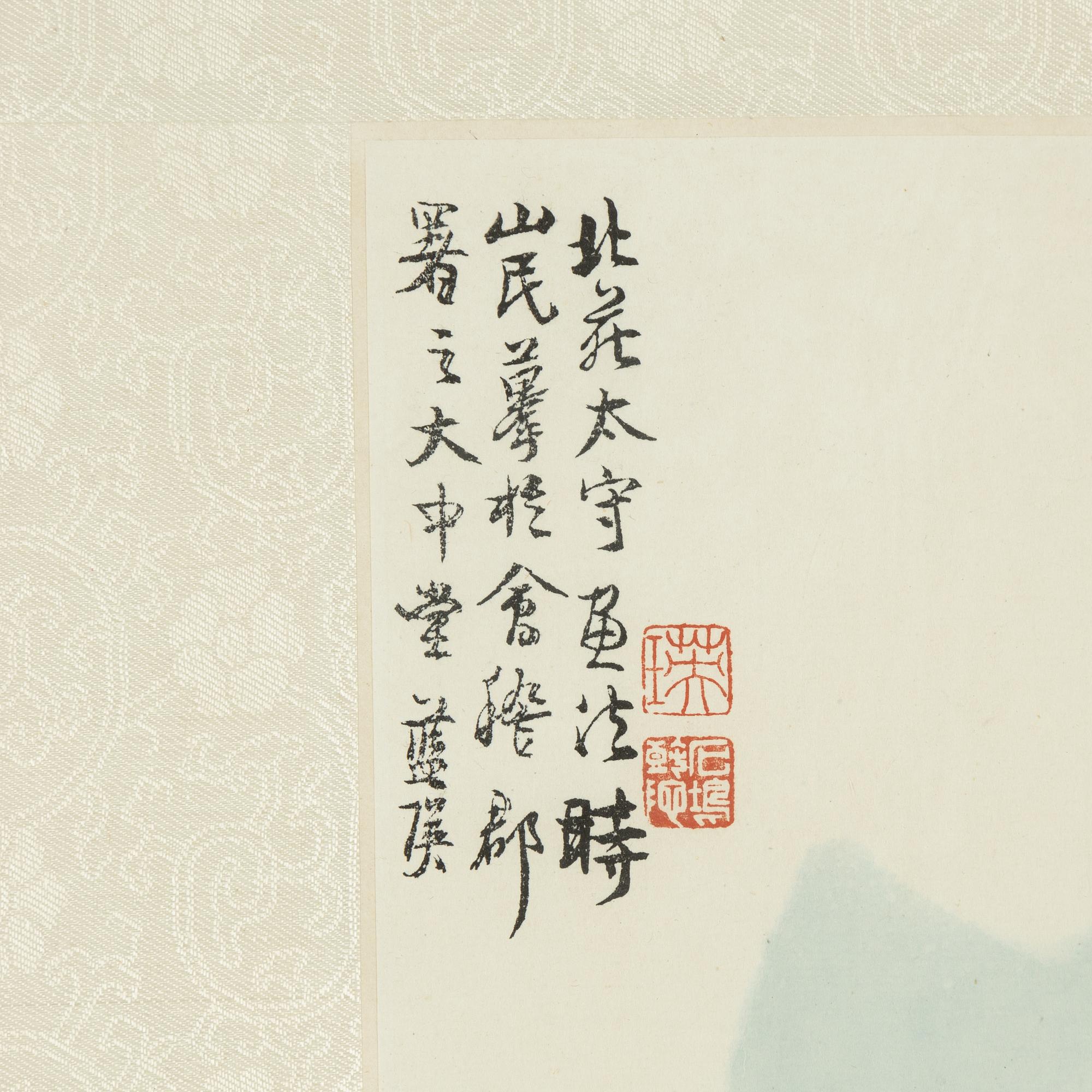 A pair of Chinese paintings by anonymous artist, 20th Century.