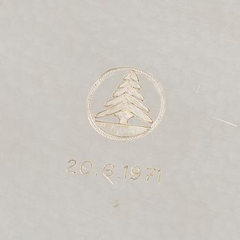 Tapio Wirkkala, malja, sterlinghopeaa, Kultakeskus, Hämeenlinna 1970.