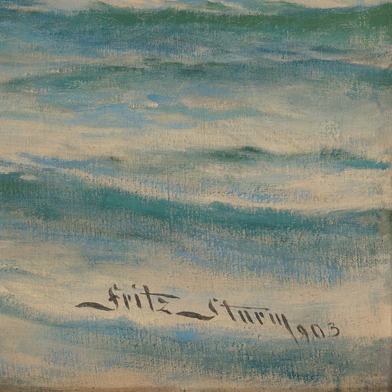 FRIEDRICH STURM, oil on canvas, signed and dated 1903.