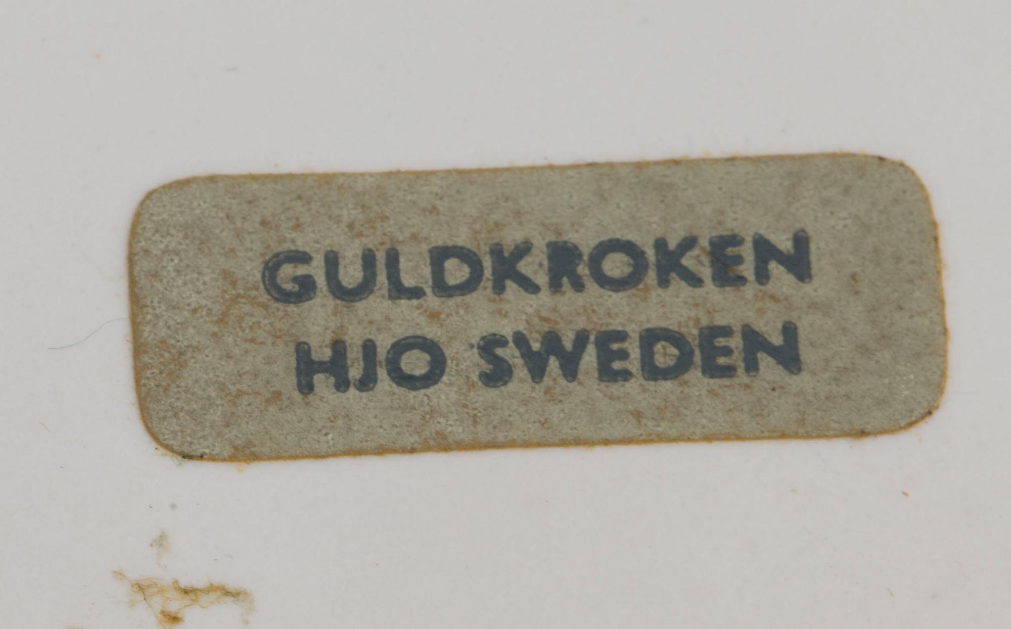ASK med LOCK, 2 st, keramik, Guldkroken, Hjo.