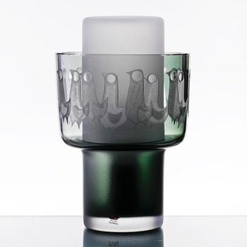 BORDSLAMPA, glas, Kosta, undertill märkt "Hx Bsa 54".