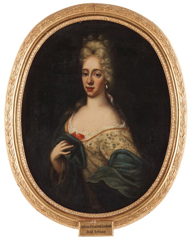 Martin Mijtens d.ä Attributed to, "Johan Linroth" (1653-1720) & "Juliana Elisabeth Linroth" (née Ertman) (1675-1745).