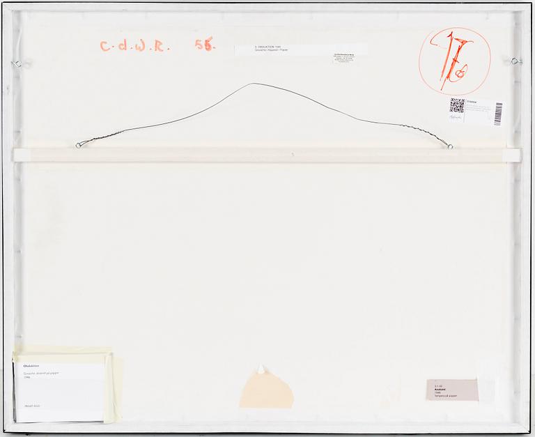 PETER WEISS, gouache and watercolour on paper, signed P Weiss and dated 46.