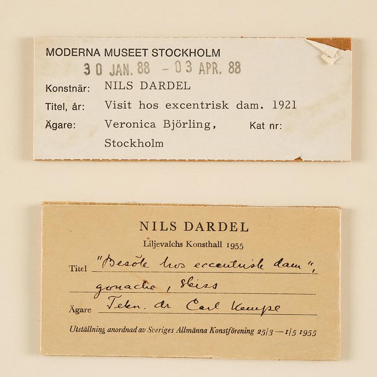 Nils von Dardel, "Visit to an eccentric lady".