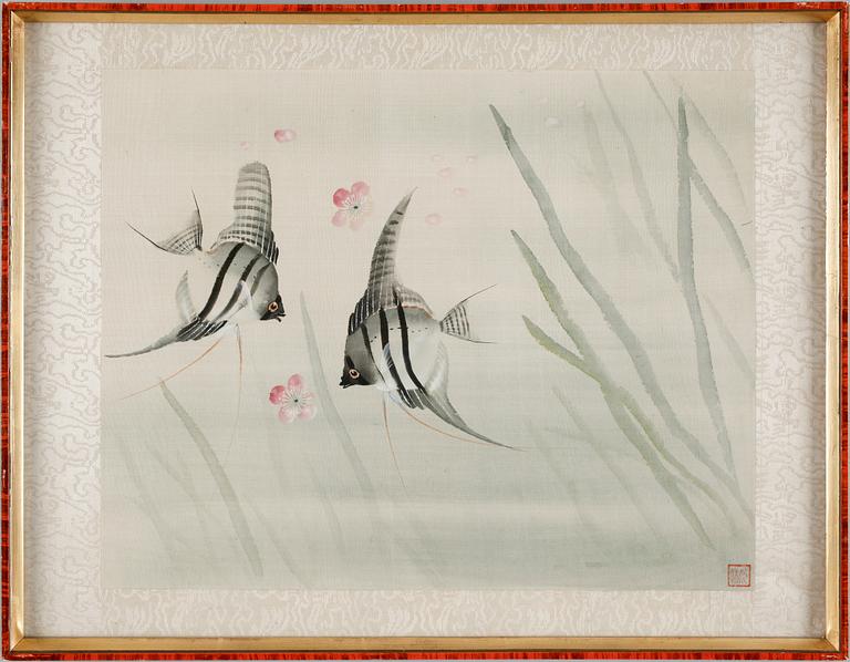 SIDENMÅLNINGAR, 2 st, Kina 1900-tal.