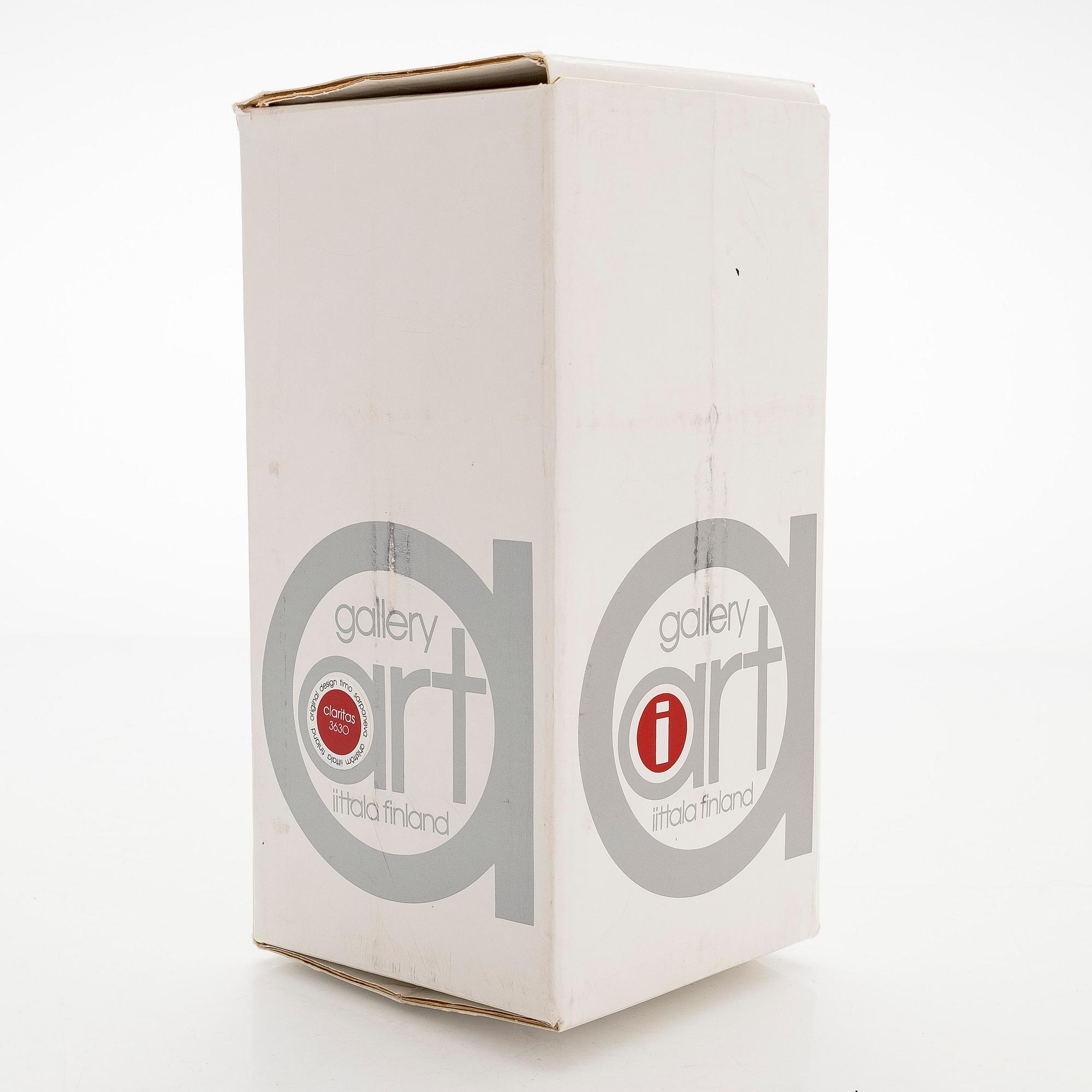 Timo Sarpaneva, Glasskulptur "Claritas", signerad Timo Sarpaneva, 39/1975.