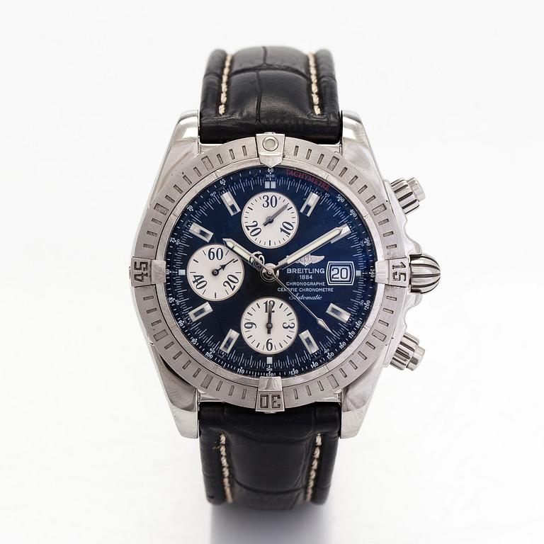 Breitling, Chronomat Evolution, kronografi, rannekello, 43,7 mm.