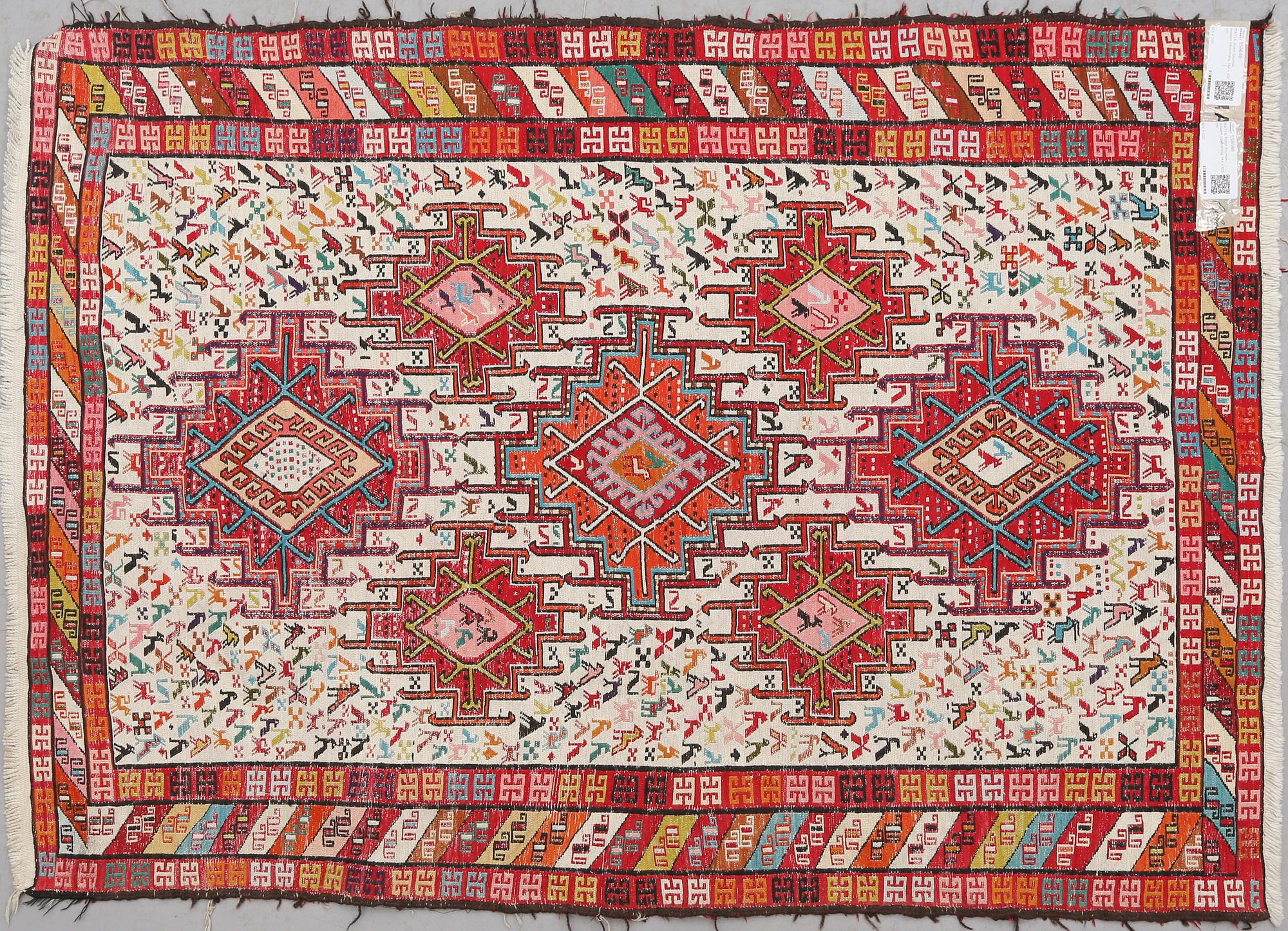 MATTA, Kelim Soumak, silke, modern tillverkning, 144 x 102 cm.