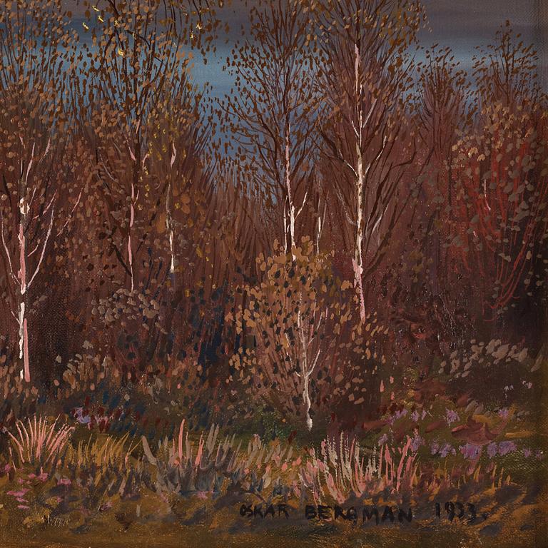 Oskar Bergman, Birch trees in spring.