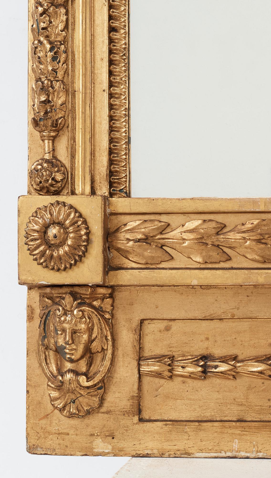 A Late Gustavian mirror attributed to Pehr Ljung.